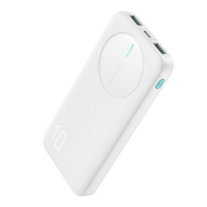 Joyroom Išorinė baterija JR-PBF12 10000mAh 2.4A 2x USB-A 1x USB-C - balta
