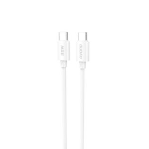 Dudao L4C USB-C / USB-C 30W laidas 1.2m - baltas