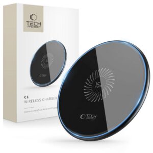 Tech-Protect QI15W-C1 15W indukcinis įkroviklis - juodas