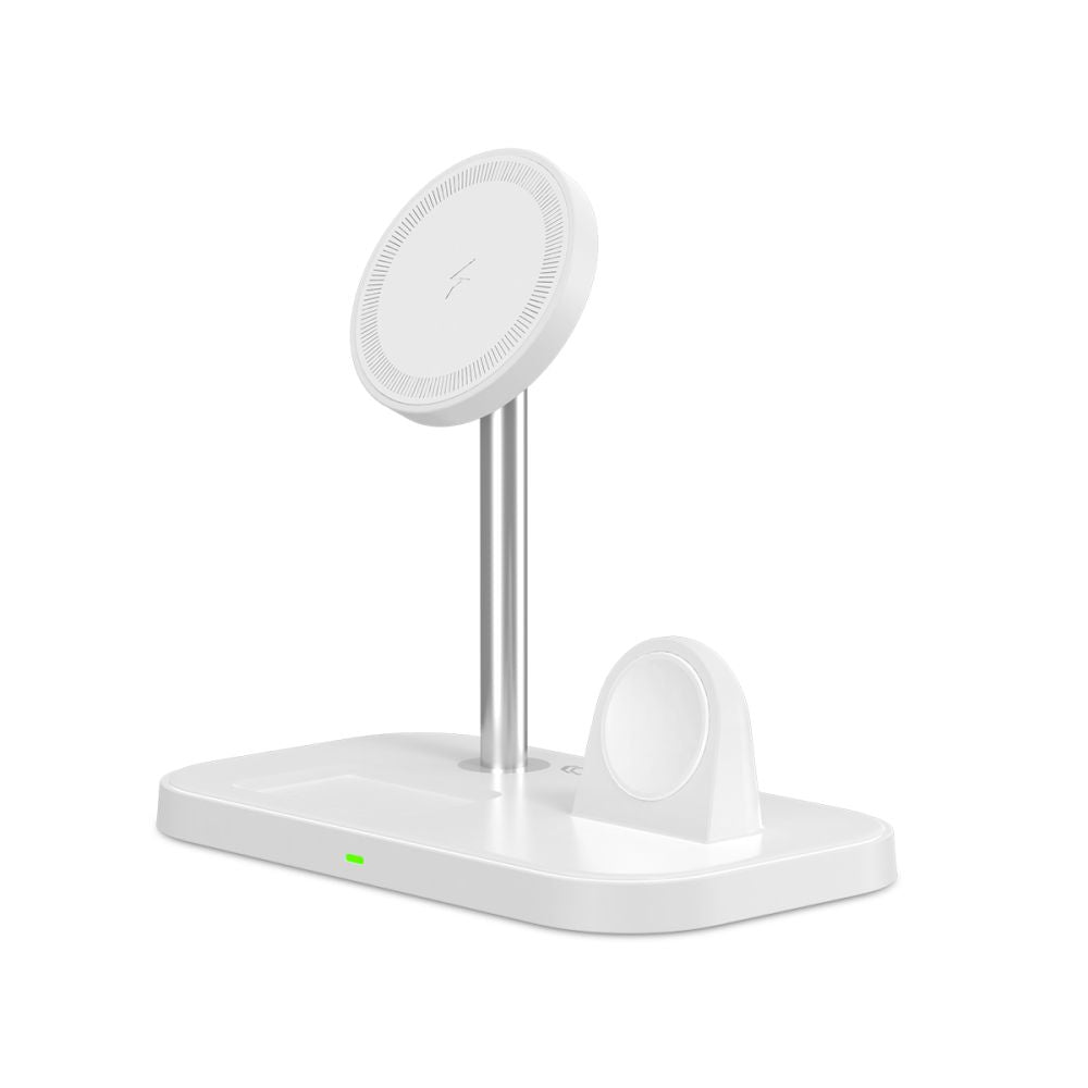 Tech-Protect Indukcinis įkroviklis QI15W-A22 MagSafe su 3in1 MagSafe stovu išmaniajam telefonui / Apple Watch / AirPods -...