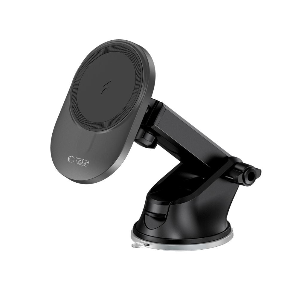 Tech-Protect Automobilinis telefono laikiklis MM15W-V1 su MagSafe 15W belaidžiu įkrovikliu prietaisų skydeliui / oro...