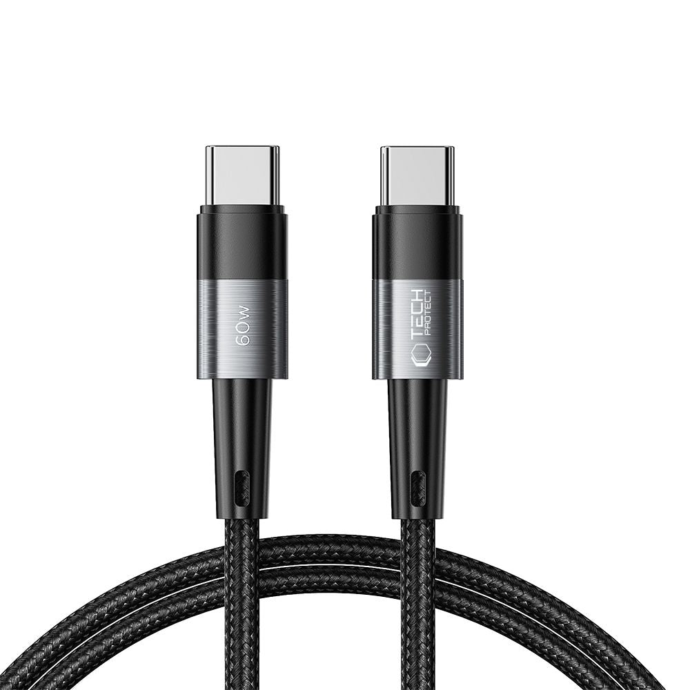 Tech-Protect UltraBoost USB-C / USB-C PD laidas 60W 3A 1m - pilkas