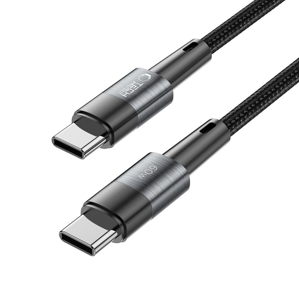 Tech-Protect UltraBoost USB-C / USB-C PD laidas 60W 3A 1m - pilkas