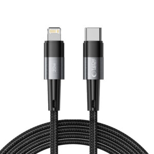 Tech-Protect UltraBoost Lightning / USB-C PD 20W 3A laidas 2m - pilkas