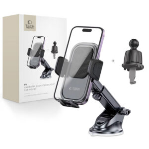 Tech-Protect Automobilinis telefono laikiklis V6 prietaisų skydeliui / oro angai - juodas