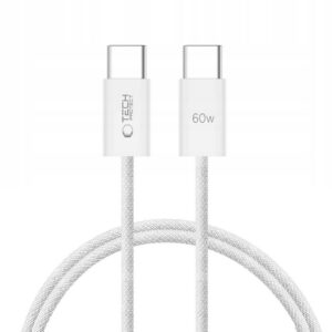 Tech-Protect UltraBoost Classic USB-C / USB-C PD laidas 60W 3A 1m - baltas