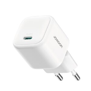 Joyroom JR-TCG08 GaN 20W Power Delivery sieninis įkroviklis - baltas