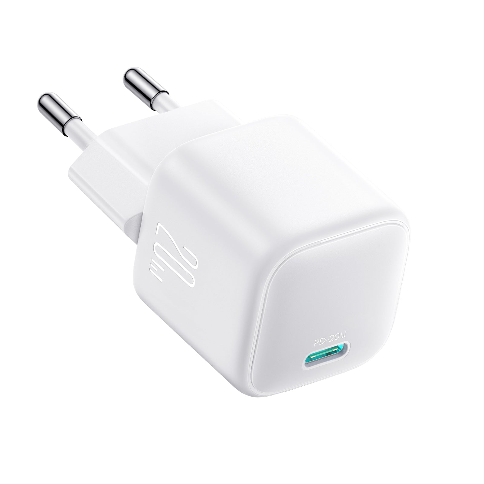 Joyroom JR-TCG08 GaN 20W Power Delivery sieninis įkroviklis - baltas