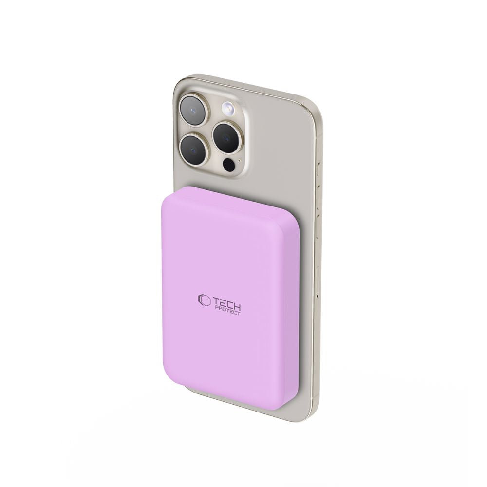 Tech-Protect išorinė baterija LifeMag MagSafe PB11 10000mAh - rožinis