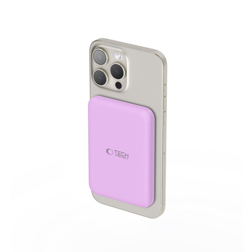 Tech-Protect išorinė baterija LifeMag MagSafe PB10 5000mAh - rožinis