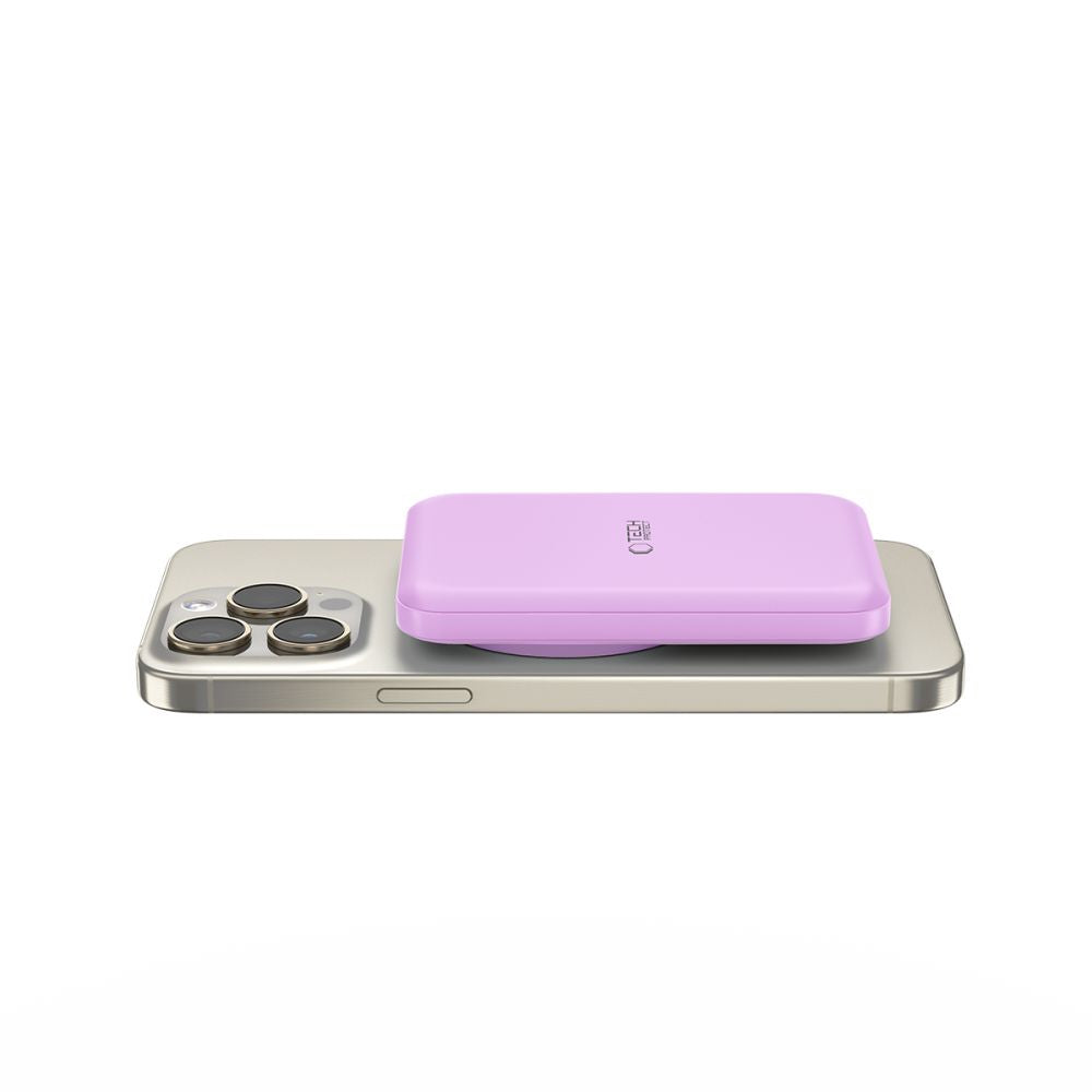 Tech-Protect išorinė baterija LifeMag MagSafe PB10 5000mAh - rožinis