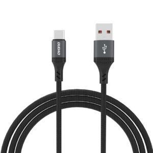 Dudao L3ST USB-A - USB-C 5A laidas 1.2m pintas - juodas