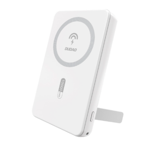 Dudao išorinė baterija K14S+ 10000mAh 20W USB-A / USB-C / MagSafe su stovu - balta