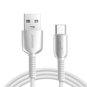 Joyroom S-A51 Cutting-Edge Series 3A USB-A - USB-C laidas 1.2m - šviesiai pilkas
