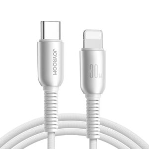 Joyroom S-A51 Cutting-Edge Series 30W USB-C - Lightning laidas 1.2m - šviesiai pilkas