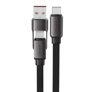 __TK0__ C13-05 USB-C - USB-A / USB-C Kabelis 480Mb/s 3A 0.2m - juodas