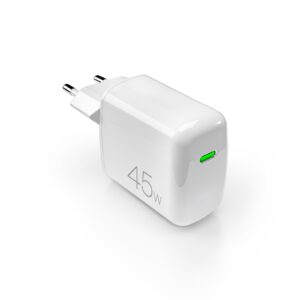 Puro Super Mini 45W PD GaN USB-C sieninis įkroviklis - baltas