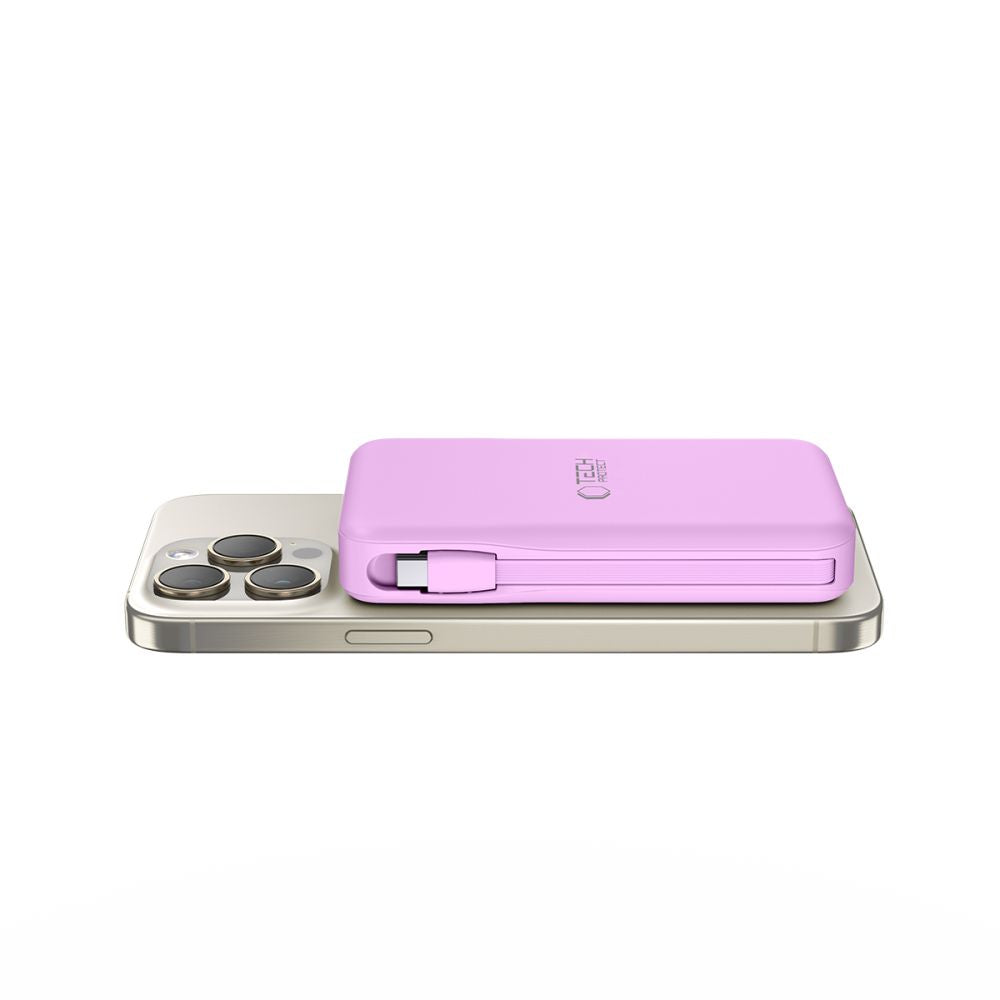 Tech-Protect išorinė baterija PB31 MagSafe 10000mAH - violetinė
