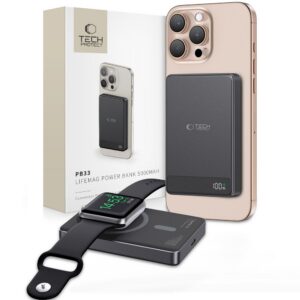 Tech-Protect išorinė baterija PB33 LifeMag MagSafe 5000mAH - juoda