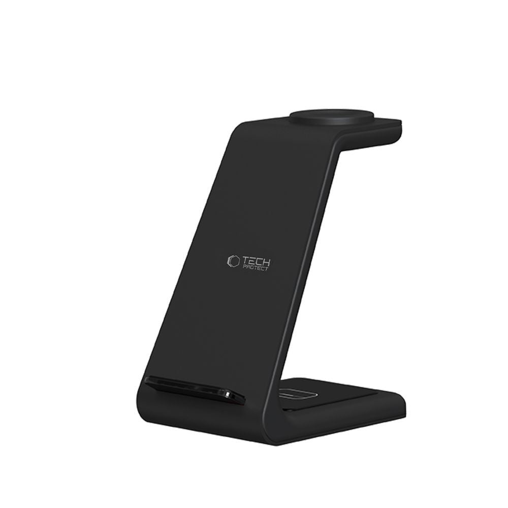 Tech-Protect QI15W-A36 3in1 įkrovimo stotelė skirta Apple - juodas