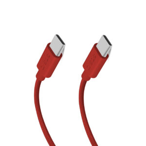 SBS TECABLETISSUETCCR USB-C - USB-C 1.5m 60W pintas laidas - raudonas
