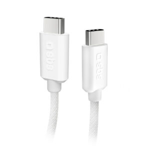 SBS TECABLETISSUETCCG USB-C - USB-C 1.5m 60W pintas laidas - pilkas