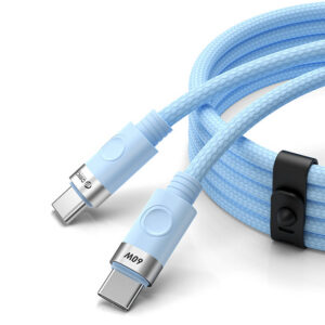 Orico CDX 60W 3A Power Delivery USB-C - USB-C laidas 1m - mėlynas
