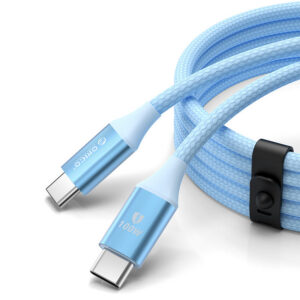 Orico CDX 100W 5A Power Delivery USB-C - USB-C laidas 1m - mėlynas
