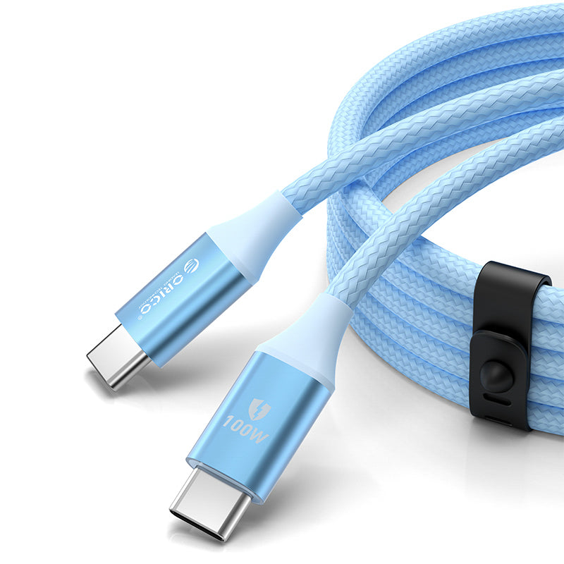 Orico CDX 100W 5A Power Delivery USB-C - USB-C laidas 1m - mėlynas