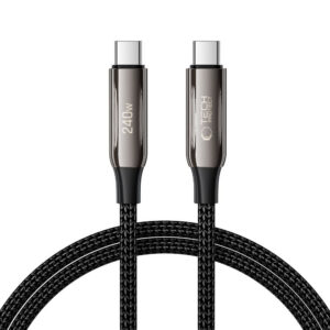 Tech-Protect UB10T Ultraboost USB-C laidas PD240W/QC4.0 100cm - juodas