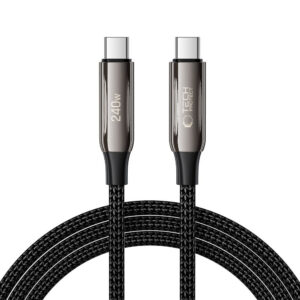 Tech-Protect UB10T Ultraboost USB-C laidas PD240W/QC4.0 200cm - juodas