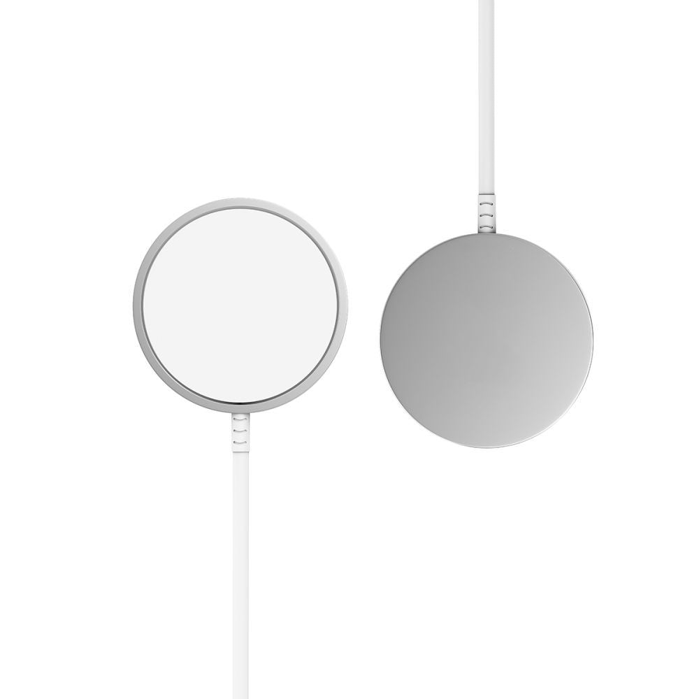 Tech-Protect QI15W-A44 magnetinis belaidis įkroviklis su MagSafe - baltas