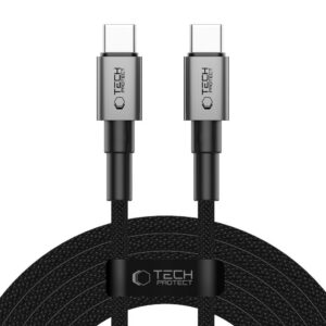Tech-Protect UltraBoost DNA USB-C PD100W/5A Laidas 300cm - pilkas