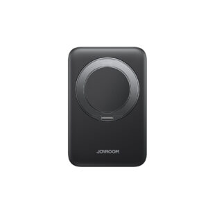 Joyroom išorinė baterija JR-PBM12 10000mAh 22.5W suderinama su MagSafe, 15W belaidis įkrovimas, su žiedo stovu - juodas