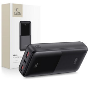 Tech-Protect Išorinė baterija PB02 20000mAh 22.5W - juodas