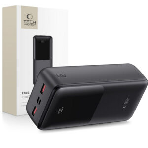 Tech-Protect Išorinė baterija PB03 30000mAh 22.5W - juodas