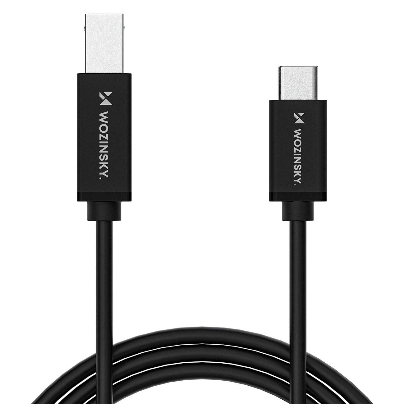 Wozinsky WKDDY1S Laidas USB-B - USB-C 1m juodas