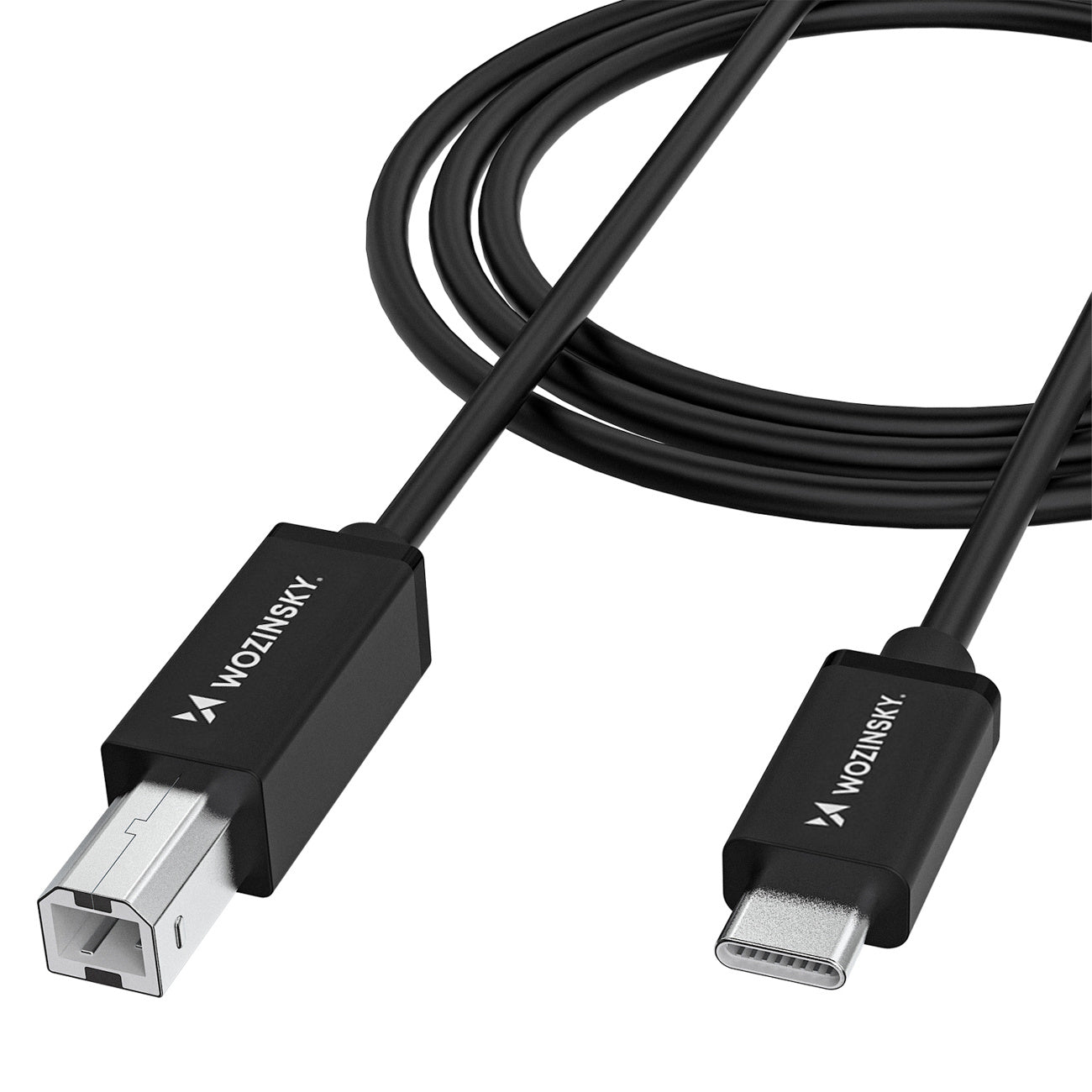 Wozinsky WKDDY1S Laidas USB-B - USB-C 1m juodas