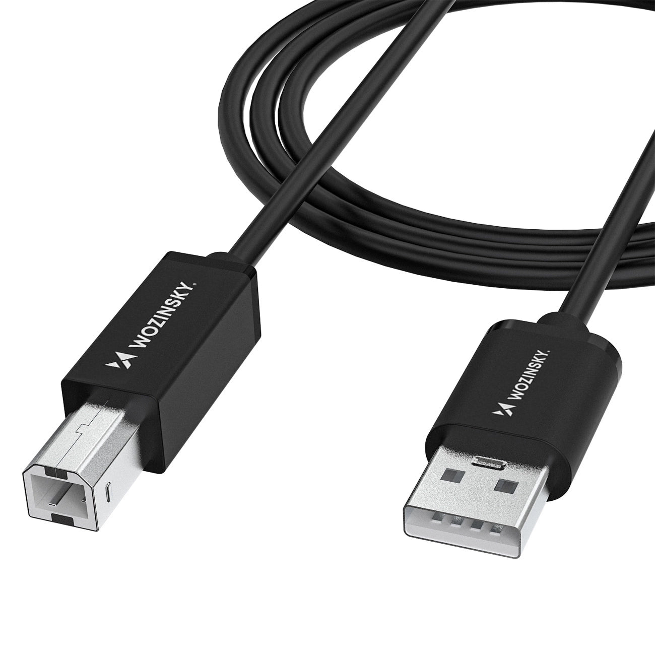 Wozinsky WKDDY3S Laidas USB-B - USB-A 480Mb/s 2m juodas