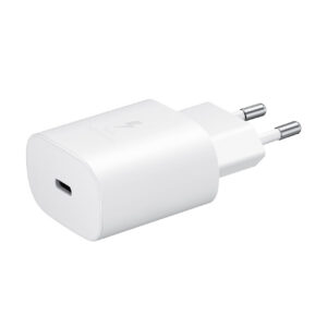Samsung 25W EP-TA800EWE USB-C sieninis įkroviklis (Replacement Pack) - baltas