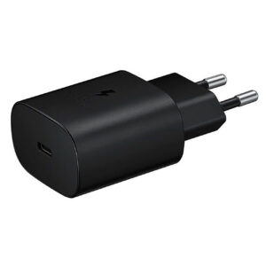 Samsung 25W EP-TA800EBE USB-C sieninis įkroviklis (Replacement Pack) - juodas