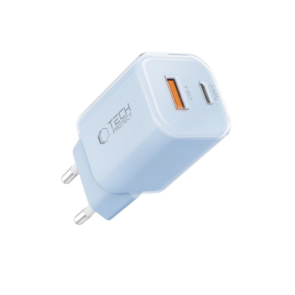 Tech-Protect NCM33W 2 jungčių PD33W/QC3.0 sieninis įkroviklis - mėlynas