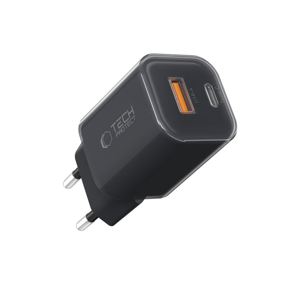 Tech-Protect NCM33W 2 jungčių PD33W/QC3.0 sieninis įkroviklis - juodas