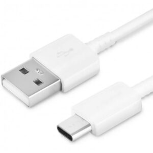 Samsung EP-DN930CWE USB-A - USB-C 3A Laidas 1.2m (Bulk - pakaitinė pakuotė) - baltas