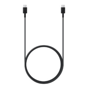 Samsung EP-DX310JBE USB-C - USB-C 3A Laidas 1.8m (Bulk - pakaitinė pakuotė) - juodas