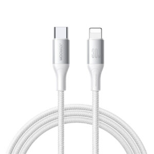 Joyroom Laidas S-A28 Flash Series 30W USB-C - Lightning 1m baltas