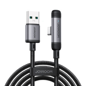 Joyroom Laidas S-A56 EnjoyX Series 90° USB-A - USB-C 3A 1.2m juodas