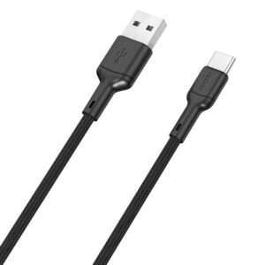Dudao Laidas L9T 5A USB-A - USB-C 1m - juodas