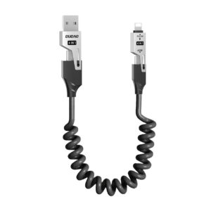 Dudao Laidas L20 Pro 4-in-1 USB-A / USB-C - Lightning / USB-C - juodas