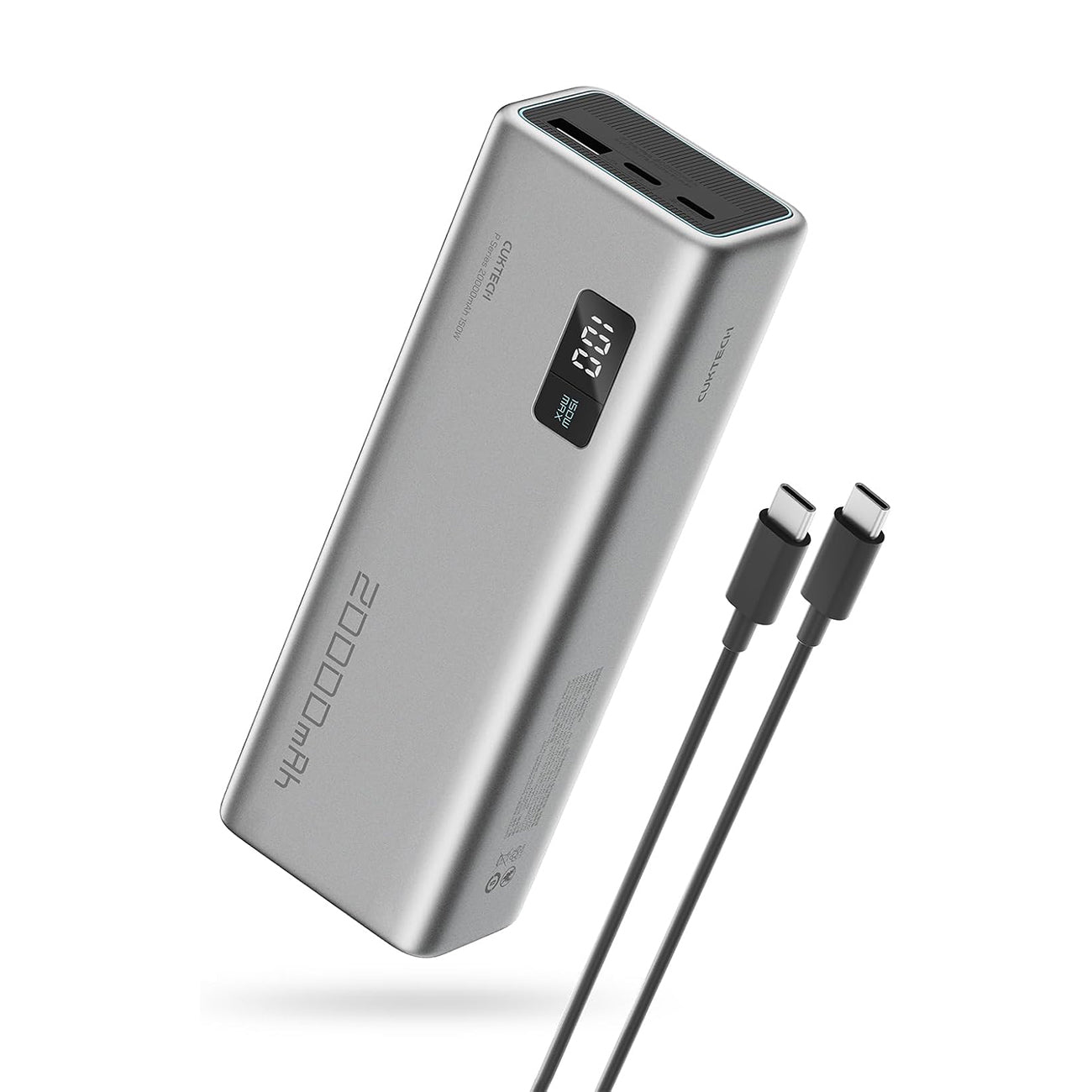 Cuktech P+Series No. 15 išorinė baterija 150W 20000mAh - pilka